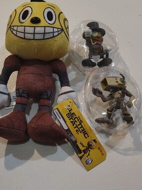 The Electric State Cosmo Plush & Figures Set - Yellow/Brown